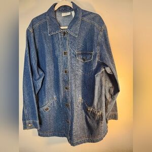 Westport Chore Vintage Denim Shirt Jacket Sz 1X